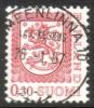 Finland 1977 - Coat of arms lion type m75 0,30mk red - Hämeenlinna 26.1.87