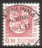 Finland 1977 - Coat of arms lion type m75 0,30mk red - Hämeenlinna 23.1.87