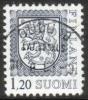 Finland 1979 - Coat of arms lion m75 1,20mk d. blue - Oulu 10, 30.8.83