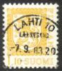 Suomi 1979 - Leijonamalli m75 1,10mk keltainen - Lahti 10, 7.9.83 20