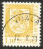 Finland 1979 - Coat of arms lion m75 1,10mk yellow - Viiala 22.8.79