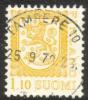 Finland 1979 - Coat of arms lion m75 1,10mk yellow - Tampere 10, 25.9.79 23