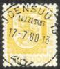 Finland 1979 - Coat of arms lion m75 1,10mk yellow - Joensuu 10, 17.7.80 13