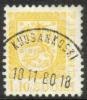 Finland 1979 - Coat of arms lion m75 1,10mk yellow - Kuusankoski 18.11.80 18