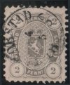 Finland 1875 - Coat of Arms type 1875/1882 - 2p grey, A-perf.