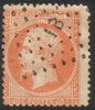 Ranska 1863 - Napoleon III EMPIRE FRANC 40c perforated