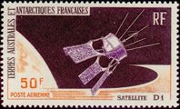 Ranskan Antarktis 1966 - French satellite D1 Ranskan Antarktis 1966 - French satellite D1