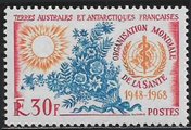 Ranskan Antarktis 1968 - W.H.O. (World Health Organization), 20th Anniversary Ranskan Antarktis 1968 - W.H.O. (World Health Organization), 20th Anniversary
