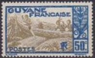Ranskan Guayana 1929 - Boat 50c Ranskan Guayana 1929 - Boat 50c