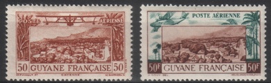 Ranskan Guayana 1942 - Airmail Cayenne with RF (2) Ranskan Guayana 1942 - Airmail Cayenne with RF (2)
