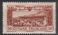 Ranskan Guayana 1942 - Airmail Cayenne with RF 50c Ranskan Guayana 1942 - Airmail Cayenne with RF 50c