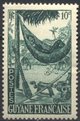 Ranskan Guayana 1947 - Hammock 10c