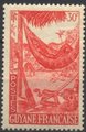 Ranskan Guayana 1947 - Hammock 30c Ranskan Guayana 1947 - Hammock 30c