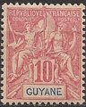 Ranskan Guayana 1902 - Navigation and Commerce 10c Ranskan Guayana 1902 - Navigation and Commerce 10c