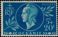 Ranskan Oseania 1944 - Red Cross Marianne Ranskan Oseania 1944 - Red Cross Marianne