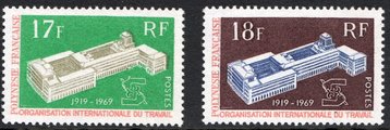 Ranskan Polynesia 1969 - International Labor Organization (ILO) 50 years (2) Ranskan Polynesia 1969 - International Labor Organization (ILO) 50 years (2)