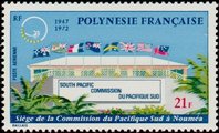 Ranskan Polynesia 1972 - 25th anniv. the South Pacific Commission