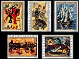 Ranskan Polynesia 1972 - Paintings of Polynesian artists (5) Ranskan Polynesia 1972 - Paintings of Polynesian artists (5)