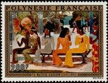 Ranskan Polynesia 1973 - Ta Matete painting by P. Gauguin Ranskan Polynesia 1973 - Ta Matete painting by P. Gauguin