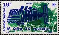 Ranskan Polynesia 1975 - La Ora-te Natura by E. Coudurier