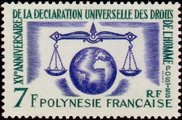 Ranskan Polynesia 1963 - 15th anniversary of the Declaration of Human Rights Ranskan Polynesia 1963 - 15th anniversary of the Declaration of Human Rights