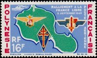 Ranskan Polynesia 1964 - The freedom of France Ranskan Polynesia 1964 - The freedom of France
