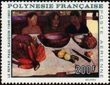 Ranskan Polynesia 1968 - The Meal painting by P. Gauguin Ranskan Polynesia 1968 - The Meal painting by P. Gauguin