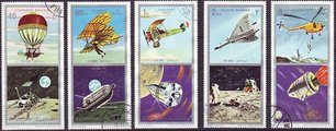 Fujeira 1971 - Flight- and space vechiles (5) Fujeira 1971 - Flight- and space vechiles (5)