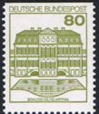 Saksa 1982 - Castles V - 80pf Wilhelmsthal C I (Bdr. Imperf. top) Saksa 1982 - Castles V - 80pf Wilhelmsthal C I (Bdr. Imperf. top)