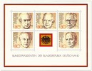 Germany 1982 - Presidents block of 5