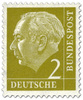 Germany 1954 - President Theodor Heuss (set I) 2pf Germany 1954 - President Theodor Heuss (set I) 2pf