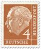 Germany 1954 - President Theodor Heuss (set I) 4pf Germany 1954 - President Theodor Heuss (set I) 4pf