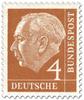 Saksa 1954 - President Theodor Heuss (set I) 4pf