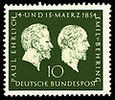 Saksa 1954 - Prof. Paul Ehrlich and Emil von Behring Saksa 1954 - Prof. Paul Ehrlich and Emil von Behring
