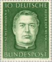 Saksa 1954 - Potraits of helper of mankind (V) 2/4 Lorenz Werthmann Saksa 1954 - Potraits of helper of mankind (V) 2/4 Lorenz Werthmann