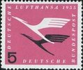 Germany 1955 - Deutsche Lufthansa Air service Re-opening 1/4