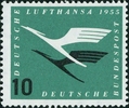 Saksa 1955 - Deutsche Lufthansa Air service Re-opening 2/4 Saksa 1955 - Deutsche Lufthansa Air service Re-opening 2/4