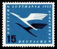 Saksa 1955 - Deutsche Lufthansa Air service Re-opening 3/4 Saksa 1955 - Deutsche Lufthansa Air service Re-opening 3/4