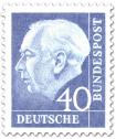 Saksa 1956 - President Theodor Heuss (II) 40pf