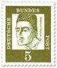 Saksa 1961 - Notable Germans 1/16 - 5pf, Albertus Magnus y paper (a/b)