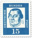 Germany 1961 - Notable Germans 5/16 - 15pf, Martin Luther x paper