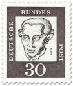 Saksa 1961 - Notable Germans 8/16 - 30pf, Immanuel Kant