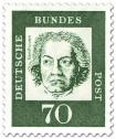 Saksa 1961 - Notable Germans 12/16 - 70pf, Ludwig van Beethoven