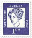 Germany 1961 - Notable Germans 15/16 - 1m, Annette Freiin von Droste-Hülshoff