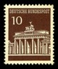 Saksa 1966 - Brandenburg Gate 1/5 10pf