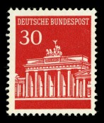 Germany 1966 - Brandenburg Gate 3/5 30pf Germany 1966 - Brandenburg Gate 3/5 30pf