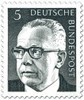 Germany 1970 - President Gustav Heinemann 5p Germany 1970 - President Gustav Heinemann 5p