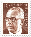 Germany 1970 - President Gustav Heinemann 10p Germany 1970 - President Gustav Heinemann 10p
