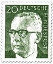 Germany 1970 - President Gustav Heinemann 20p