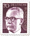 Germany 1971 - President Gustav Heinemann 70p Germany 1971 - President Gustav Heinemann 70p